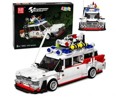 Lean Toys Konstruktorius Ghost Car baltas 631 vnt.