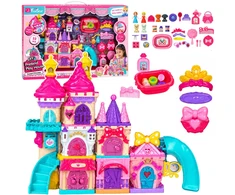 Lean Toys Konstruktorius „Princesės pilis“ su šviesos ir garso efektais, 52 dalių