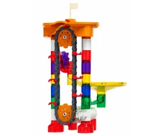 Lean Toys Konstruktorius su automatiniu rutuliukų keltuvu, įvairiaspalvis, 85 dalių