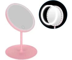 Kosmetinis veidrodis su LED apšvietimu, 18 cm