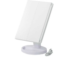 LED illuminated magnification cosmetic mirror