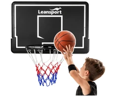Lean Sport Krepšinio lenta su lanku, pakabinama, juoda, 90 × 60 × 28 cm