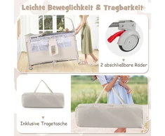 Kūdikio lovelė smėlinė/ruda/pilka
