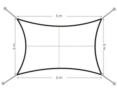 MultiGarden Kvadratinis tentas 5x5 m