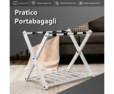 Lagaminų stovas baltas 2 vnt.