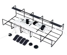 Laidų dėklas Vilde 43x17x10 cm juodas metalinis