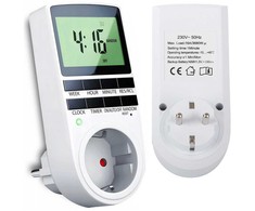 Laikmatis su LCD ekranu 230V, 16A, 3680W