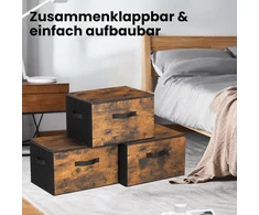 Songmics Laikymo dėžė 40 x 30 x 25 cm 3 vnt.