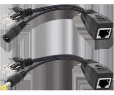 Oem PoE adapteris - maitinimas per LAN AP, ROUTER juodas E4653
