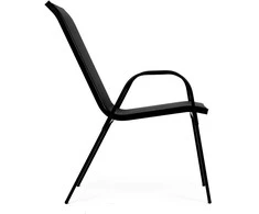 MultiGarden Juodos sodo kėdės 90.5x72x55 cm