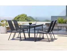 MultiGarden Juodos sodo kėdės 90.5x72x55 cm