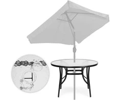 Apvalus sodo stalas 80 cm „MultiGarden