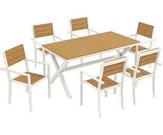 Lauko baldų komplektas Sodo baldų komplektas 160 x 86 cm 7 vnt.