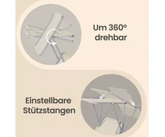 Songmics Lauko gultas smėlinis, 2 vnt.