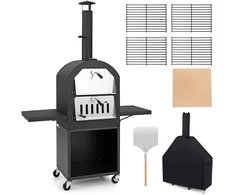 Lauko picos krosnis juoda