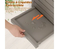 Lauko šiukšlių konteineris 118 L