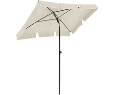 Songmics Skėtis 200 x 125 cm smėlio spalvos