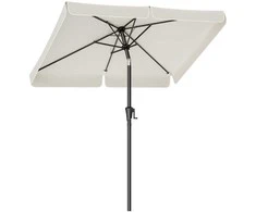 Songmics Stačiakampio formos balkono skėtis 200 x 150 cm, smėlio spalvos