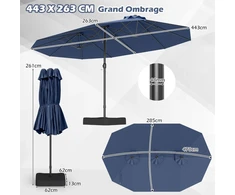 Lauko skėtis 470 x 285 cm