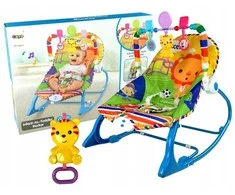 Lean Toys 2-in-1 sūpuoklė-kėdutė su tigru