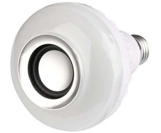 LED lemputė RGB su Bluetooth garsiakalbiu ir nuotoliniu valdymu