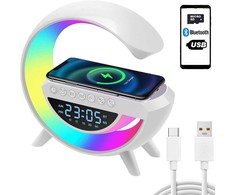 LED RGB stalinė lempa su belaidžiu įkrovikliu