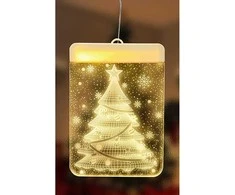 3d stained glass window decoration christmas lights