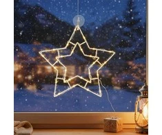 Dekoratyvinė LED žvaigždė 41x39 cm - Šiltas baltas apšvietimas