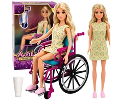 Lean Toys Lėlė su vežimėliu 30 cm