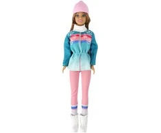 Lean Toys Lėlių rinkinys Anlily su rogutėmis
