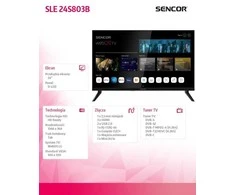 Sencor LG 24 colių išmanusis televizorius su webOS
