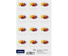 Orion Lipnios etiketės stiklainiams 36 vnt.