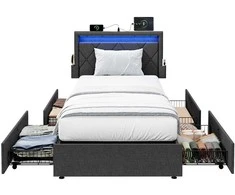 Lova Songmics Lovos rėmas 90 × 200 cm