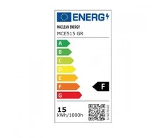 Maclean LED lempa su judesio jutikliu, PIR judesio jutiklis, pilka spalva, 15W, IP65, 1600lm, neutrali balta spalva (4000K) MCE5