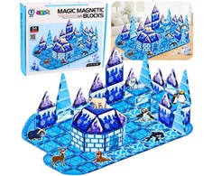 Lean Toys Magnetinės kaladėlės 94 vnt.