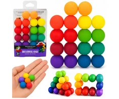 Lean Toys Magnetiniai kamuoliukai įvairiaspalviai