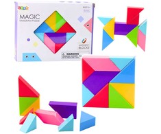 Lean Toys Magnetiniai Tangram Blokeliai, 9 vnt.