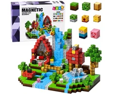 Lean Toys Magnetinis konstruktorius „Fantazijų pasaulis“, 100 detalių