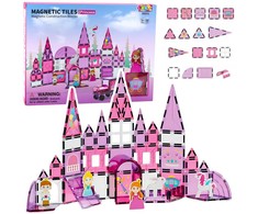 Lean Toys Magnetinis konstruktorius mergaitėms, 58 vnt.
