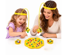 Lean Toys Magnetinis vikrumo žaidimas „Bitės“, 2 žaidėjams