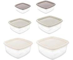 Excellent Houseware Orion Maisto talpyklos 6 vnt su dangčiais - Sandėliavimo indai