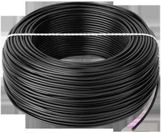 Elektrokabel LgY kabelis 1x1.5 H07V-K juodas