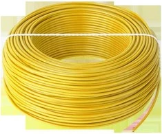Elektrokabel Maitinimo laidas Kabelis lgy 1x1,5 h07v-k, geltonas