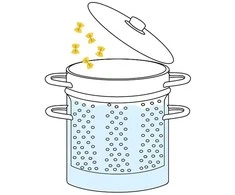 Orion Makaronų puodas Koštuvas ANETT 24 cm, 8 l