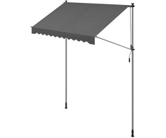 Songmics Tentas su rankine alkūne 250 x 120 cm antracito spalvos