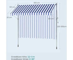 Songmics Markizė 300 x 120 cm