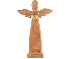 Medinė figūrėlė angelas 42 cm