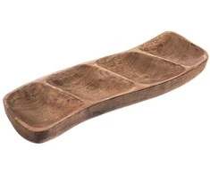 Orion Medinė padėklė užkandžiams MANGO 35x11 cm