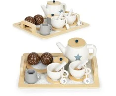 Ecotoys Medinis arbatos rinkinys Eco Toys W10B318B, 17 elementų