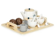 Ecotoys Medinis arbatos rinkinys Eco Toys W10B318B, 17 elementų